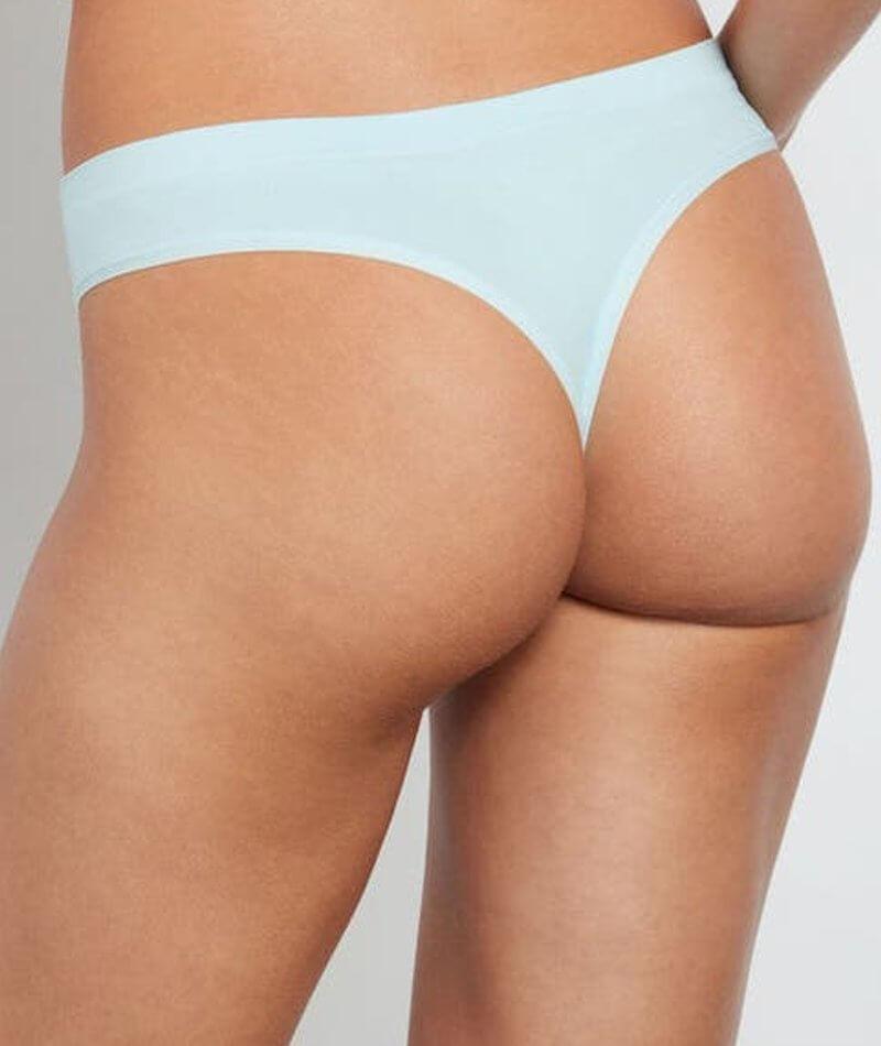 Bendon Everyday Seamless Thong Brief - Cool Blue Knickers 