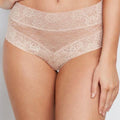 Bendon Lace High Rise Brief - Latte