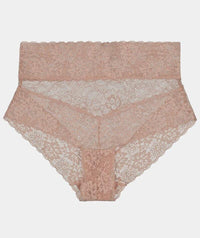 Bendon Lace High Rise Brief - Latte Knickers 