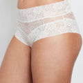 Bendon Lace High Rise Brief - White