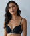 Bendon Me Geometric Lace Full Coverage Contour Bra - Black/Toasted Almond Bras 