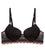 Bendon Me Geometric Lace Full Coverage Contour Bra - Black/Toasted Almond Bras 