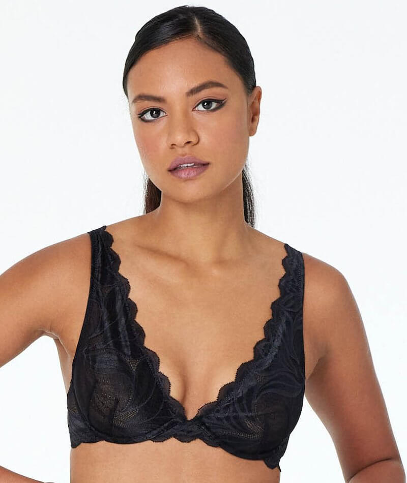 Me. By Bendon Keyhole Boost Bra In Black/Toasted Almond