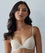 Bendon Me Stripe Elastic & Papertouch Demi Bra - Silver Peony Bras 