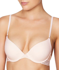 Me. by Bendon Stripe Elastic & Papertouch Demi Bra - Silver Peony Bras 