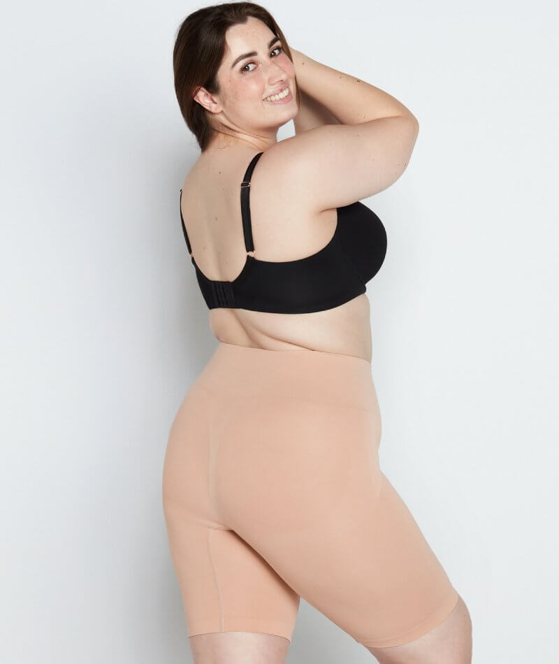 Bendon Medium Control Smoothing Waisted Shaper Short - Caramel Shapewear 