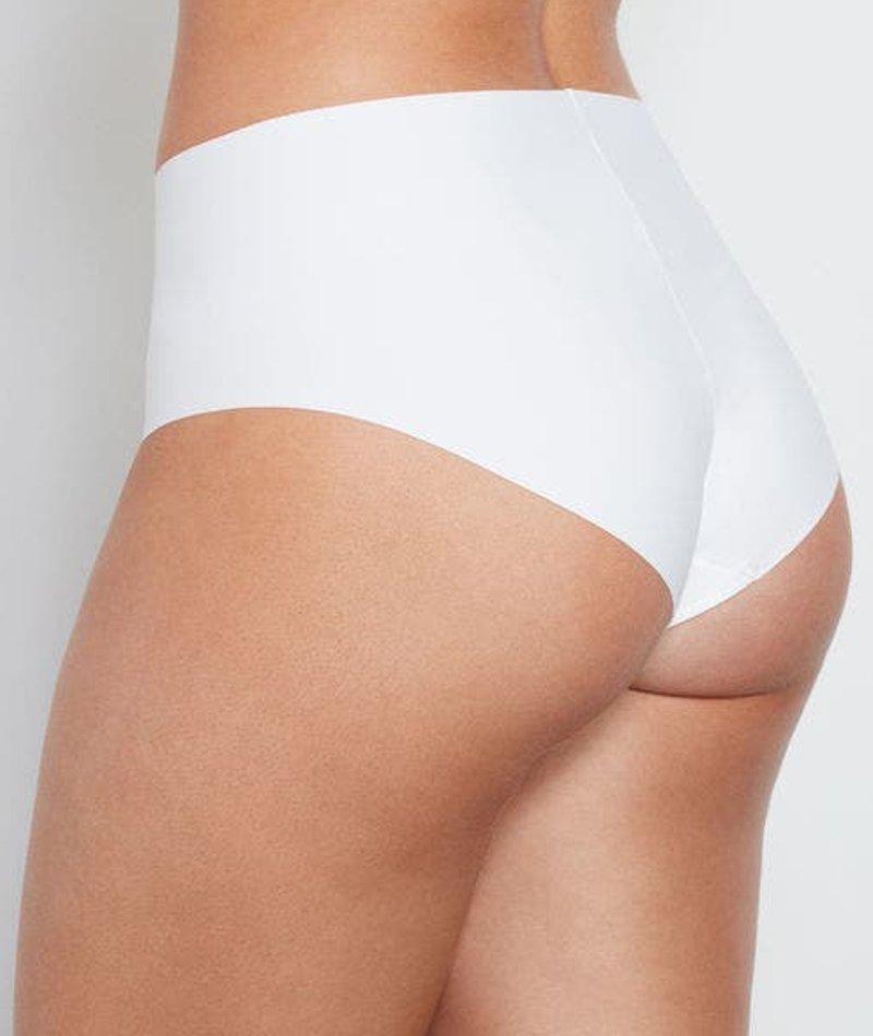 Bendon No Show High Rise Brief - White Knickers 