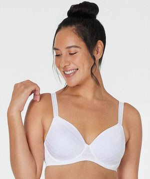 Bendon Rita Full Coverage Contour Bra - White Bras 