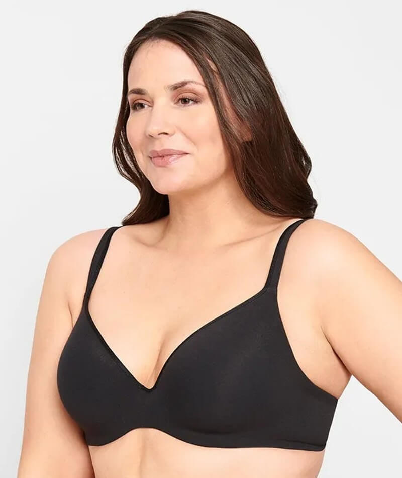 Berlei Barely There Cotton Rich Maternity Wire-free Bra - Black - Curvy