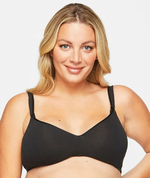 Berlei Barely There Cotton Rich Maternity Bra - Black Bras 