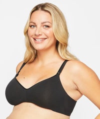 Berlei Barely There Cotton Rich Maternity Bra - Black Bras 