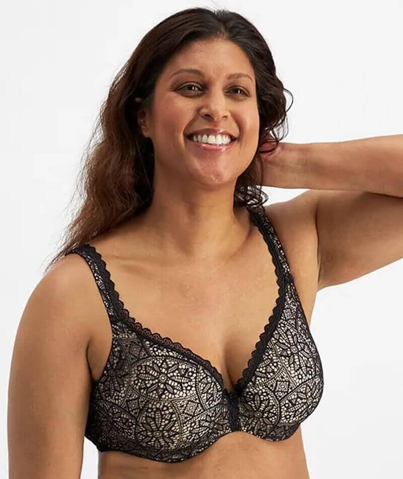 Berlei Barely There Lace Contour Bra Black Curvy