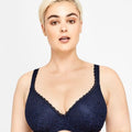 Berlei Barely There Lace Contour Bra - Navy