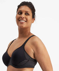 Berlei Electrify Mesh Contour Sports Bra - Black Bras 