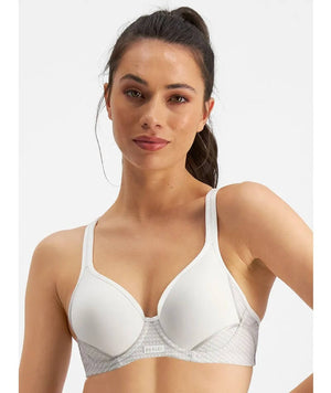 Berlei Electrify Mesh Contour Sports Bra - White Bras 