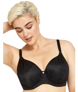 Berlei Lift and Shape T-Shirt Underwire Bra - Contemporary Floral Black Bras 