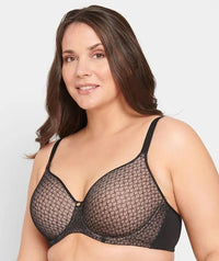 Berlei Lift & Shape T-Shirt Mesh Bra - Black Bras 