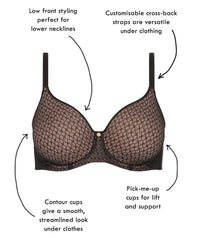 Berlei Lift & Shape T-Shirt Mesh Bra - Black Bras 