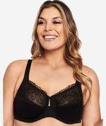 Berlei Luminous Embroidered Minimiser Bra - Black Bras 