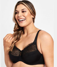 Berlei Luminous Embroidered Minimiser Bra - Black Bras 