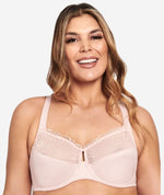 Berlei Luminous Embroidered Minimiser Bra - Nude Lace Bras 