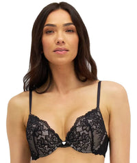 Berlei Temple Luxe Lace Level 1 Push Up Bra - Black/Nude Bras 