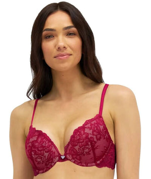 Temple Luxe by Berlei Lace Level 1 Push Up Bra - Persian Red Bras 