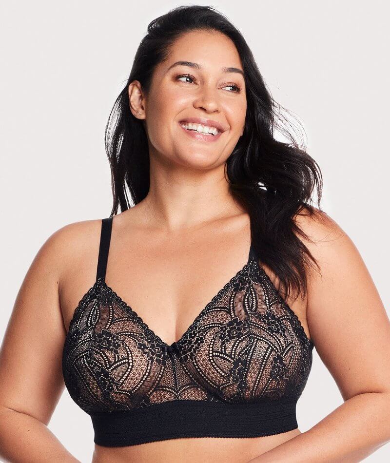 Curvy Kate In My Dreams Soft Cup Wire-free Bralette - Grey/Peach
