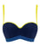 Curvy Kate Maya Bandeau Bikini Top - Blue Mix Swim 