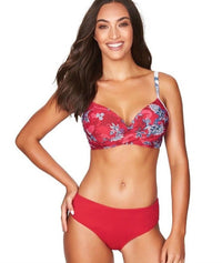 Sea Level Plains Mid Bikini Brief - Red Swim 