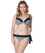 Curvy Kate Hypnotic Plunge Bikini Top - Monochrome/Olive Swim 