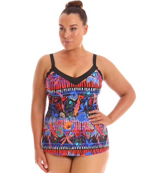 Capriosca Underwire Tankini Top - Boho Folk Swim 12 