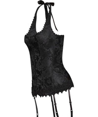 Luxe Halter Corset - Black 