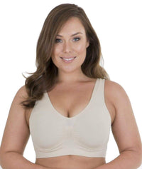 NEW - Sonsee High Back Comfort Bra - Nude Bras 