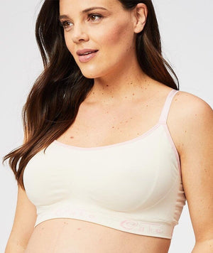 Cake Lingerie Cotton Candy Seamless Yoga Wire-free Bralette - Blush - Curvy
