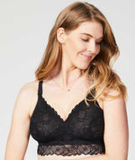 Cake Maternity Chantilly Nursing B-D Cup Bralette - Black Bras 