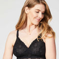 Cake Maternity Chantilly Nursing B-D Cup Wire-Free Bralette - Black