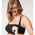 Cake Maternity Cotton Candy Seamless Sleep & Yoga Wire-Free Nursing Bra -  Black