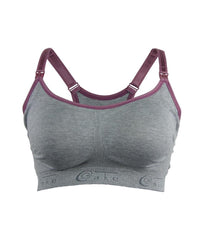 Cake Maternity Cotton Candy Seamless Sleep & Yoga Nursing Bra - Heather Grey Bras 