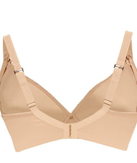 Cake Maternity Mousse Padded Plunge Wireless Nursing Bra - Beige Bras 