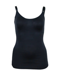 Cake Maternity Toffee Shaping Seamless Nursing Tank - Black Sleep 