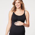 Cake Maternity Toffee Shaping Seamless Nursing Tank -  Black