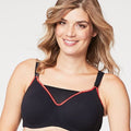 Cake Maternity Zest Flexi Wire High Impact Maternity & Nursing Sports Bra - Black