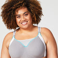 Cake Maternity Zest Flexi Wire High Impact Maternity & Nursing Sports Bra - Grey