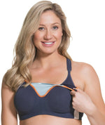 Cake Maternity Zest Flexi Wire High Impact Maternity & Nursing Sports Bra - Navy Bras 