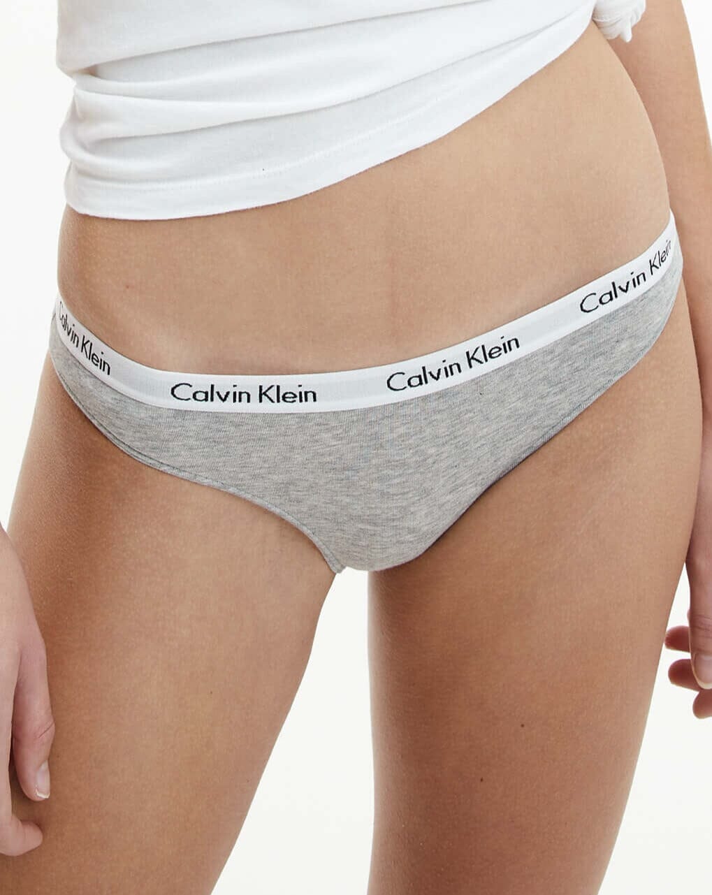 Calvin Klein Carousel 3 Pack Bikini Brief - Black/Grey Heather/White Knickers 