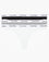 Calvin Klein Carousel 3 Pack Thong - Black/Grey Heather/White Knickers 