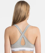 Calvin Klein Modern Cotton Lightly Lined Bralette - Grey Heather Bras 