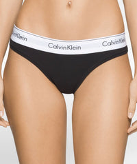 Calvin Klein Modern Cotton Thong - Black Knickers 