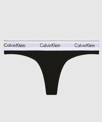 Calvin Klein Modern Cotton Thong - Black Knickers 